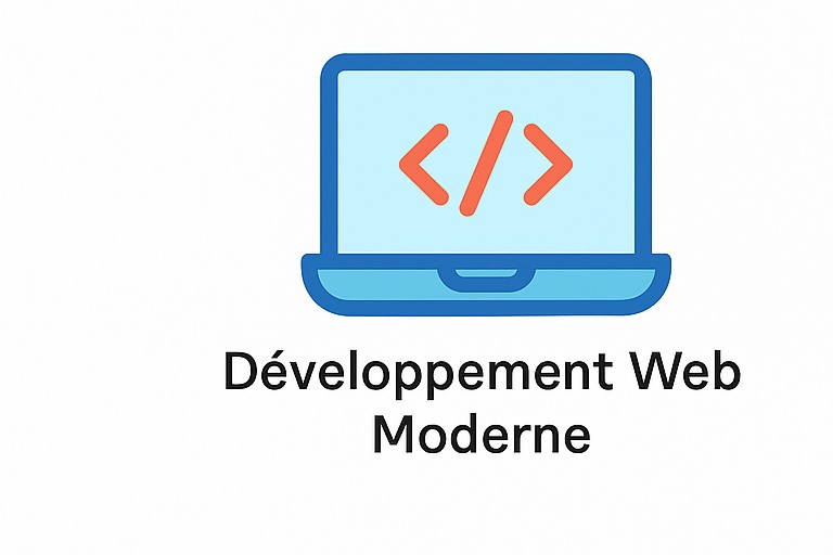 Icône représentant le développement web moderne, symbolisant la création de sites performants et adaptés aux standards actuels du web.