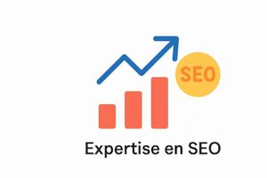 Icône représentant l'expertise SEO, idéale pour symboliser l'optimisation de la visibilité d'un site web sur les moteurs de recherche.
