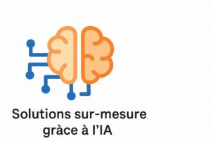 Icône représentant des solutions sur-mesure basées sur l'intelligence artificielle, adaptées aux besoins uniques de chaque client.